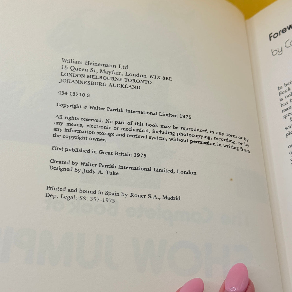 The Complete Book of Show Jumping by Michael Clayton (1975)