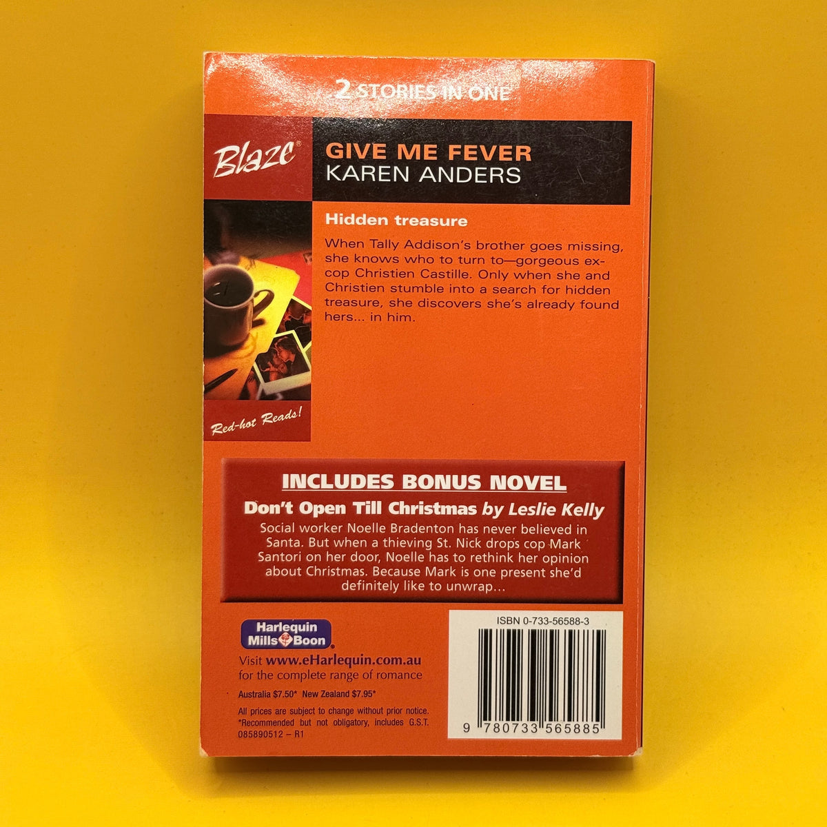 Give Me Fever and Don’t Open Till Christmas by Karen Anders and Leslie Kelly