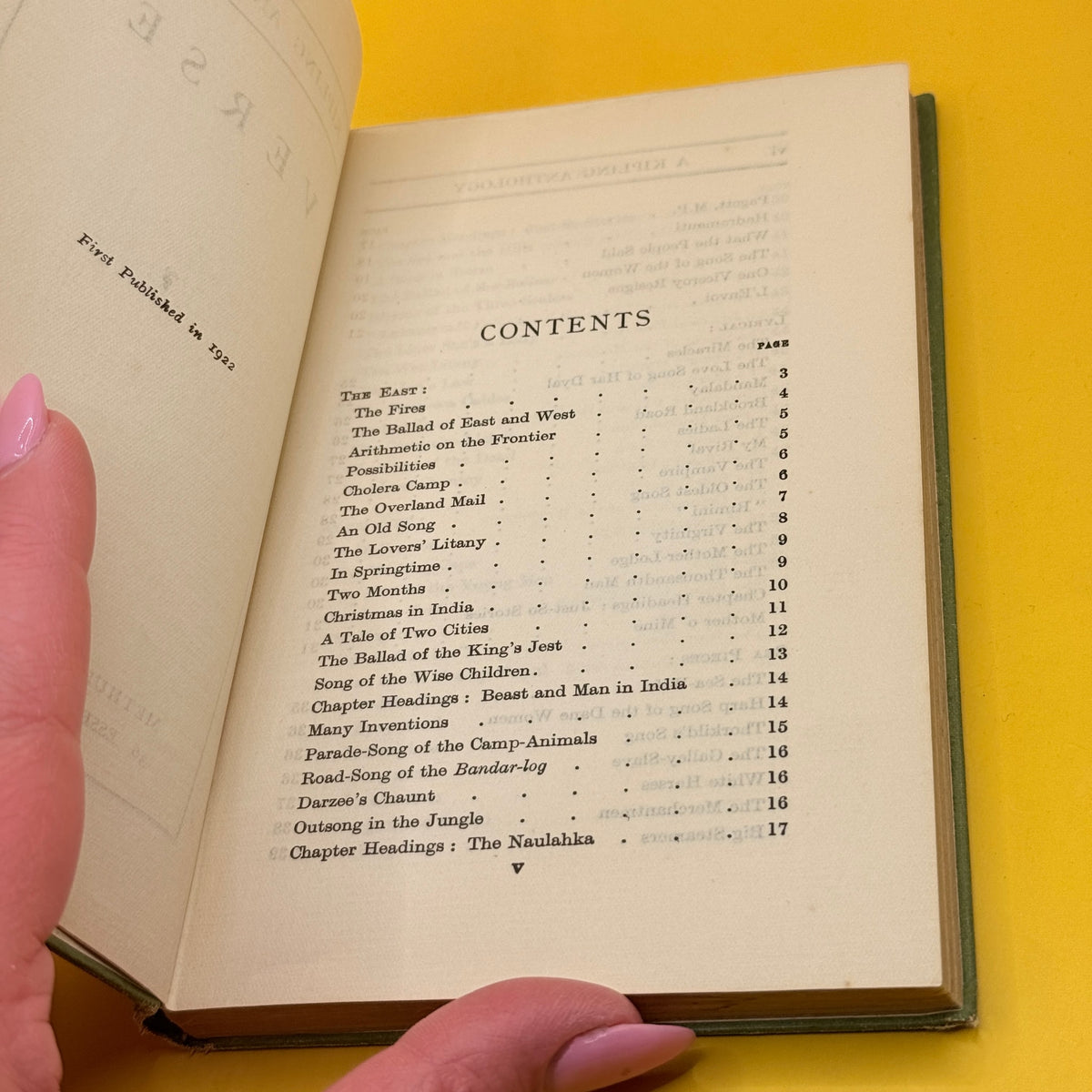 A Kipling Anthology: Verse by Rudyard Kipling (1922)