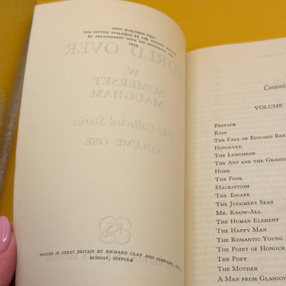 The World Over: The Collected Stories, Volume One by W. Somerset Maugham (1954)
