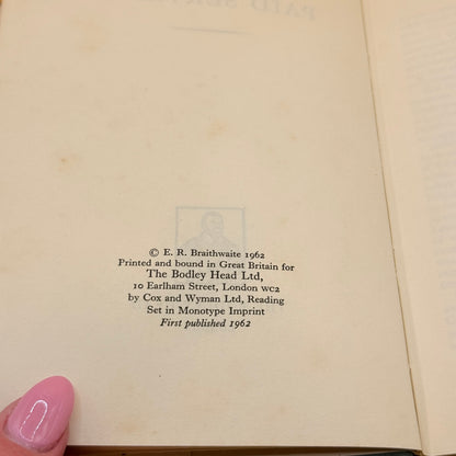 Paid Servant by E. R. Braithwaite (1962)