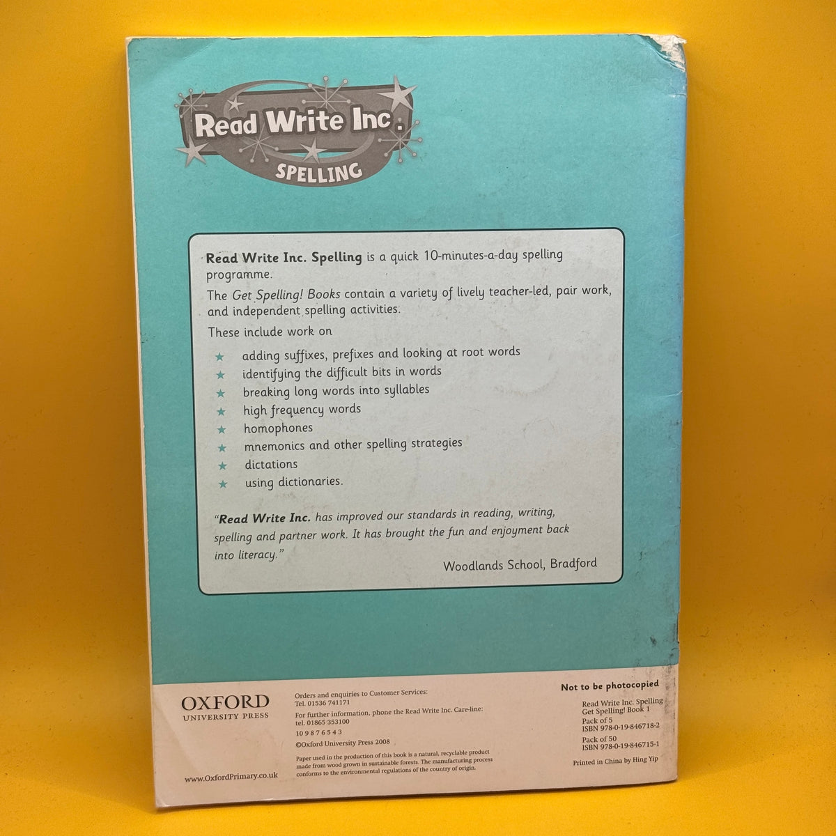 Read Write Inc. Spelling: Get Spelling! Book 1 by Ruth Miskin