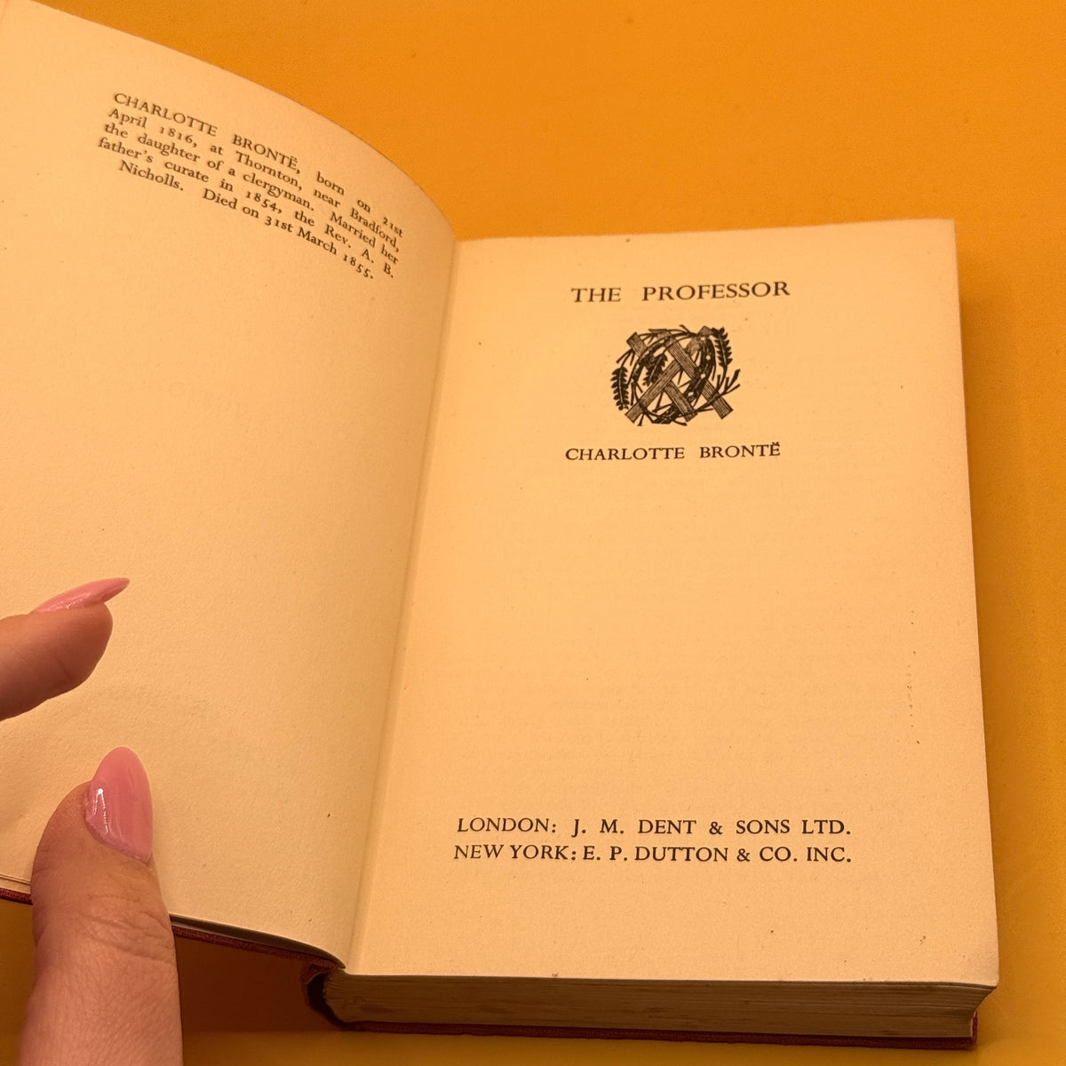 The Professor by Charlotte Brontë