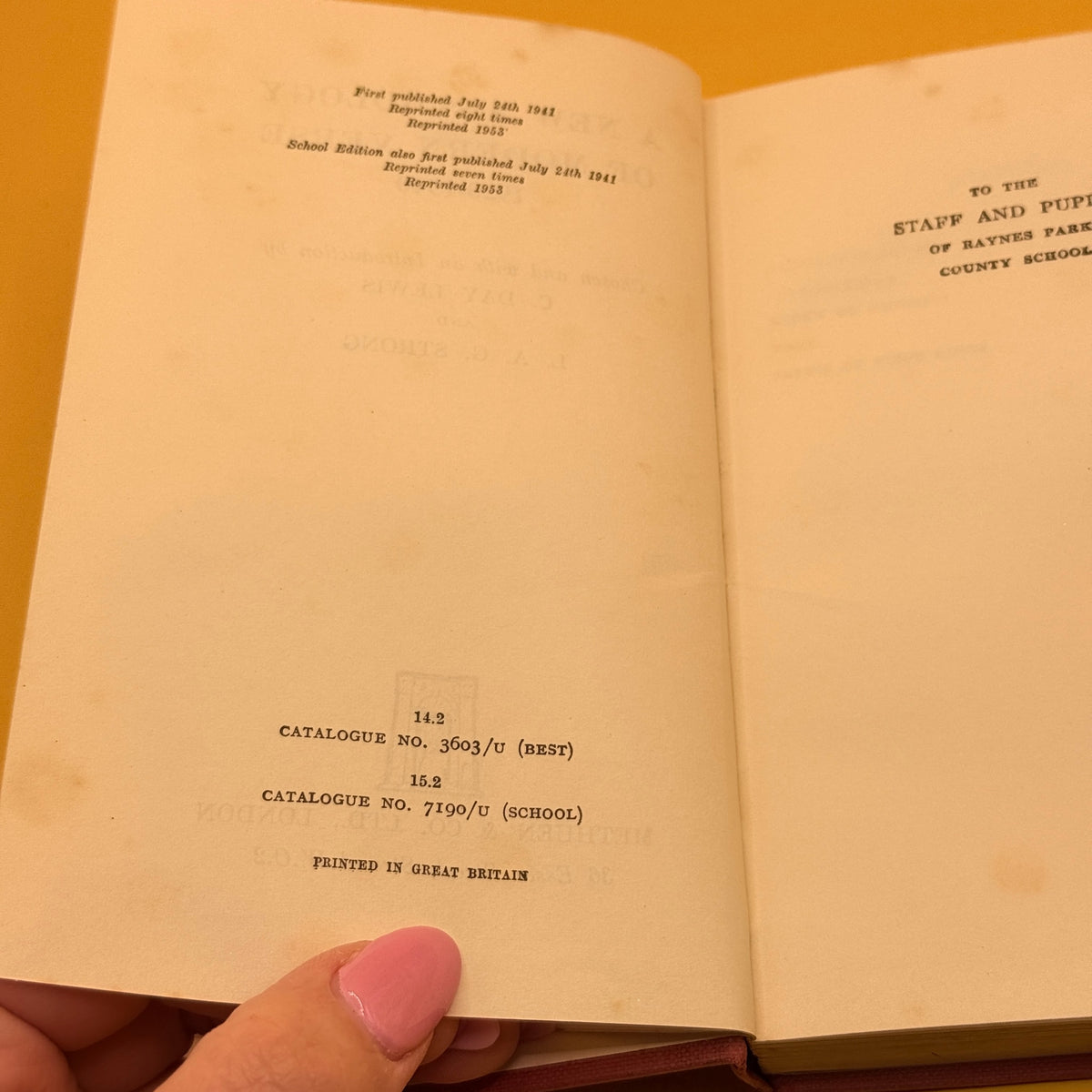 A New Anthology of Modern Verse, 1920–1940 by C. Day Lewis and L. A. G. Strong