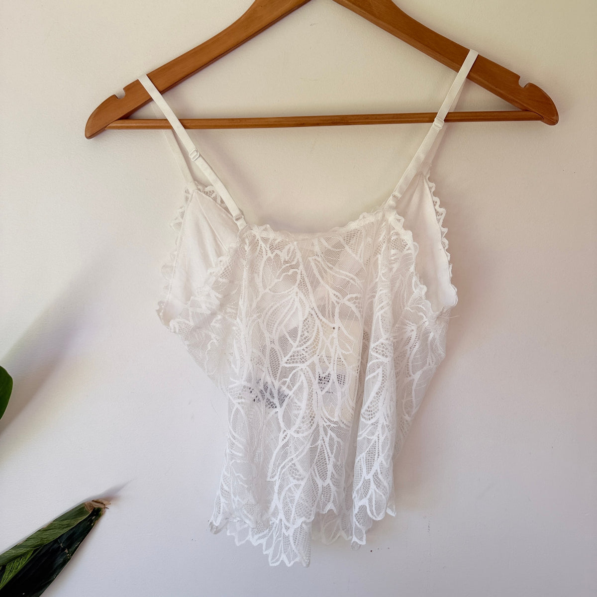 Max White Lace Bralette - Size S