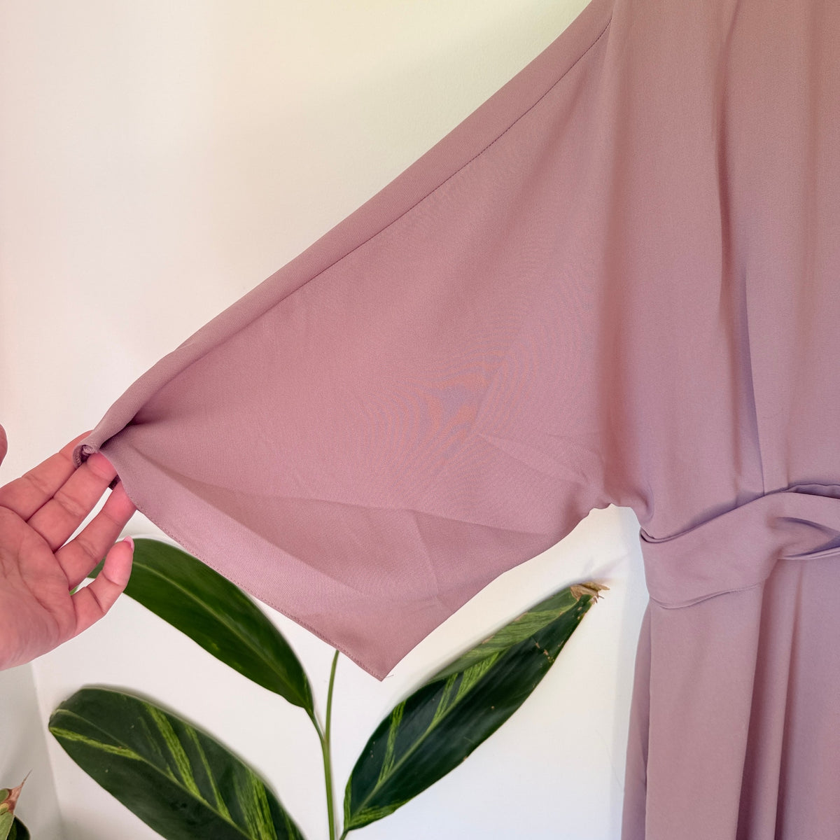ASOS Dusty Rose Twist Front Midi Dress - UK 12