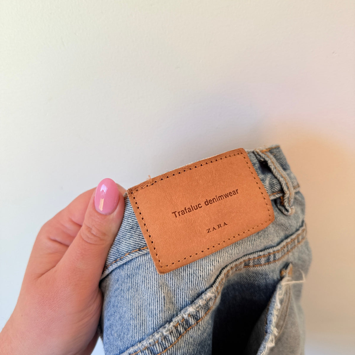 Zara Trafaluc Blue Distressed Denim Shorts - Size 10