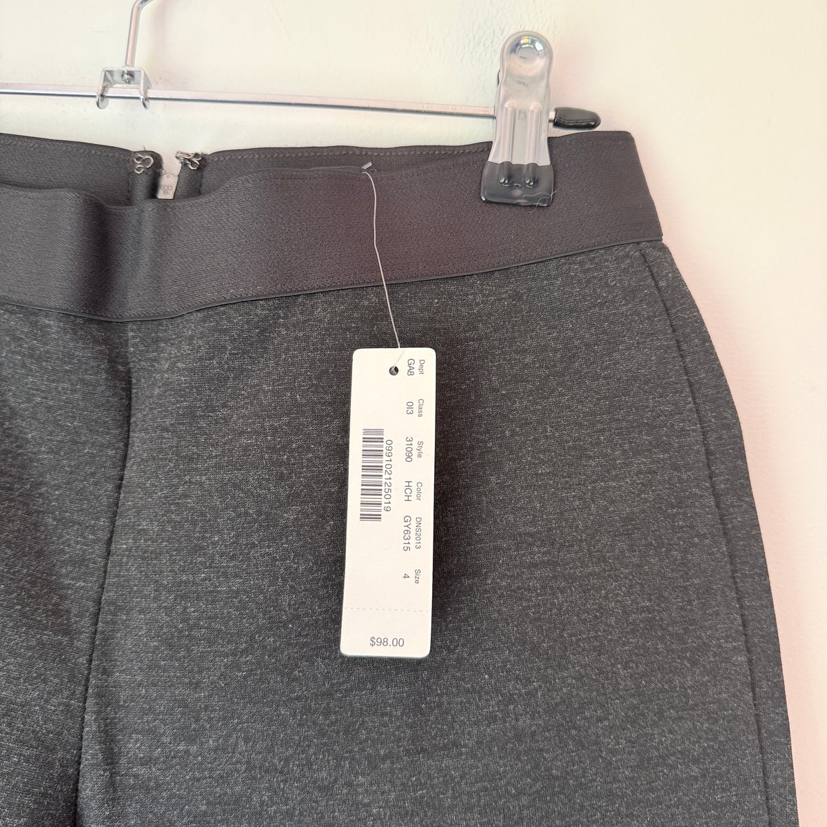 J.Crew Charcoal Slim Leg Trousers - Size 4R (8) 70cm Waist