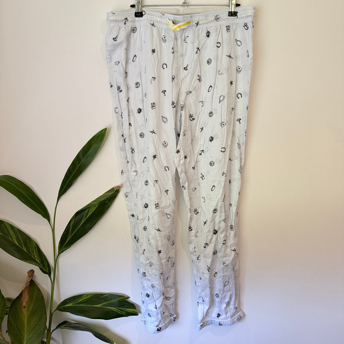 Chalmers Size 14 Icon Print Cotton Drawstring PJ Pants