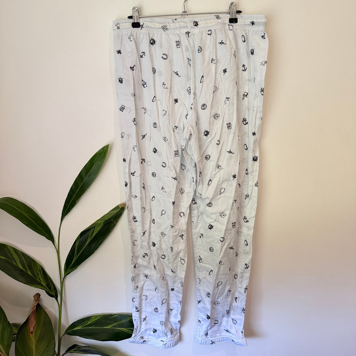 Chalmers Size 14 Icon Print Cotton Drawstring PJ Pants