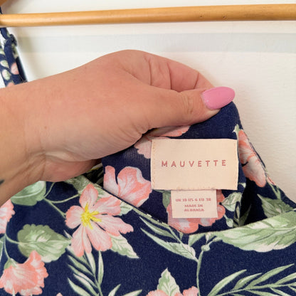 Mauvette Size 10 Tropical Floral Print Dress