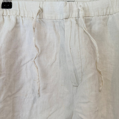 H&M Size 33R Linen Relaxed Fit Drawstring Shorts