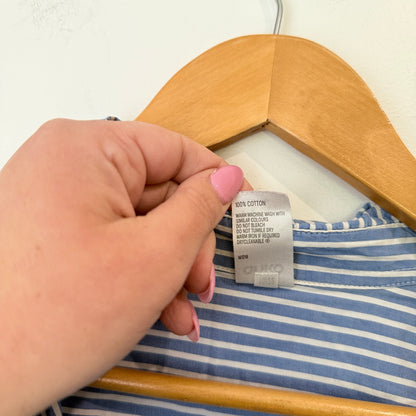 Anko Size 14 Stripe Oversized Cotton Shirt