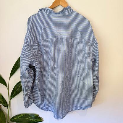 Anko Size 14 Stripe Oversized Cotton Shirt
