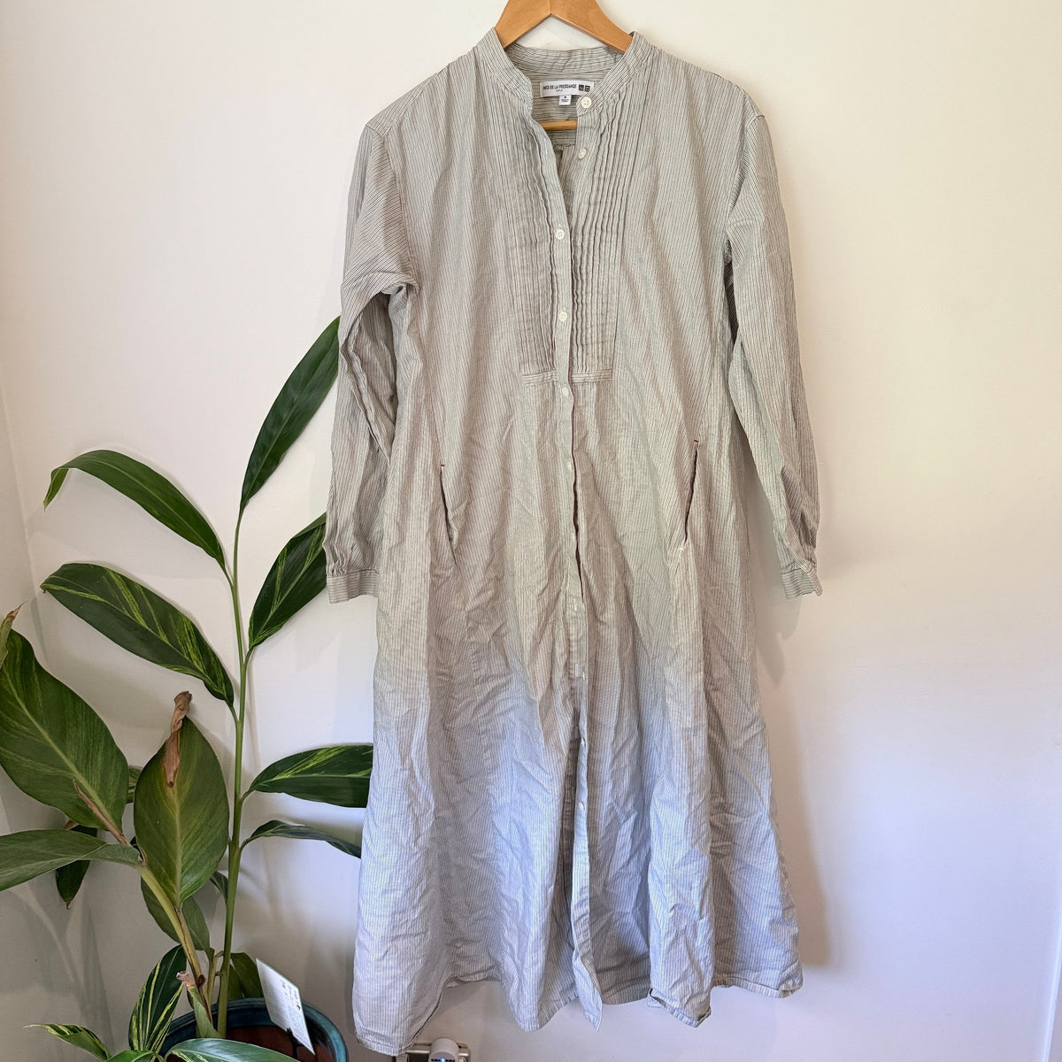 Uniqlo x Ines de la Fressange Size M Stripe Maxi Shirt Dress