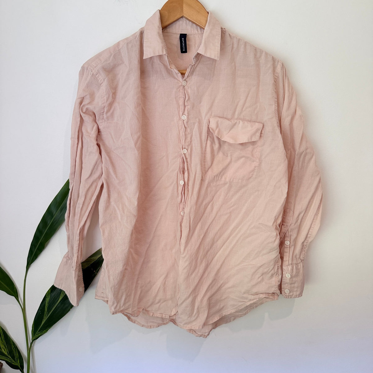Superette Size XXS Long Sleeve Button Up Shirt