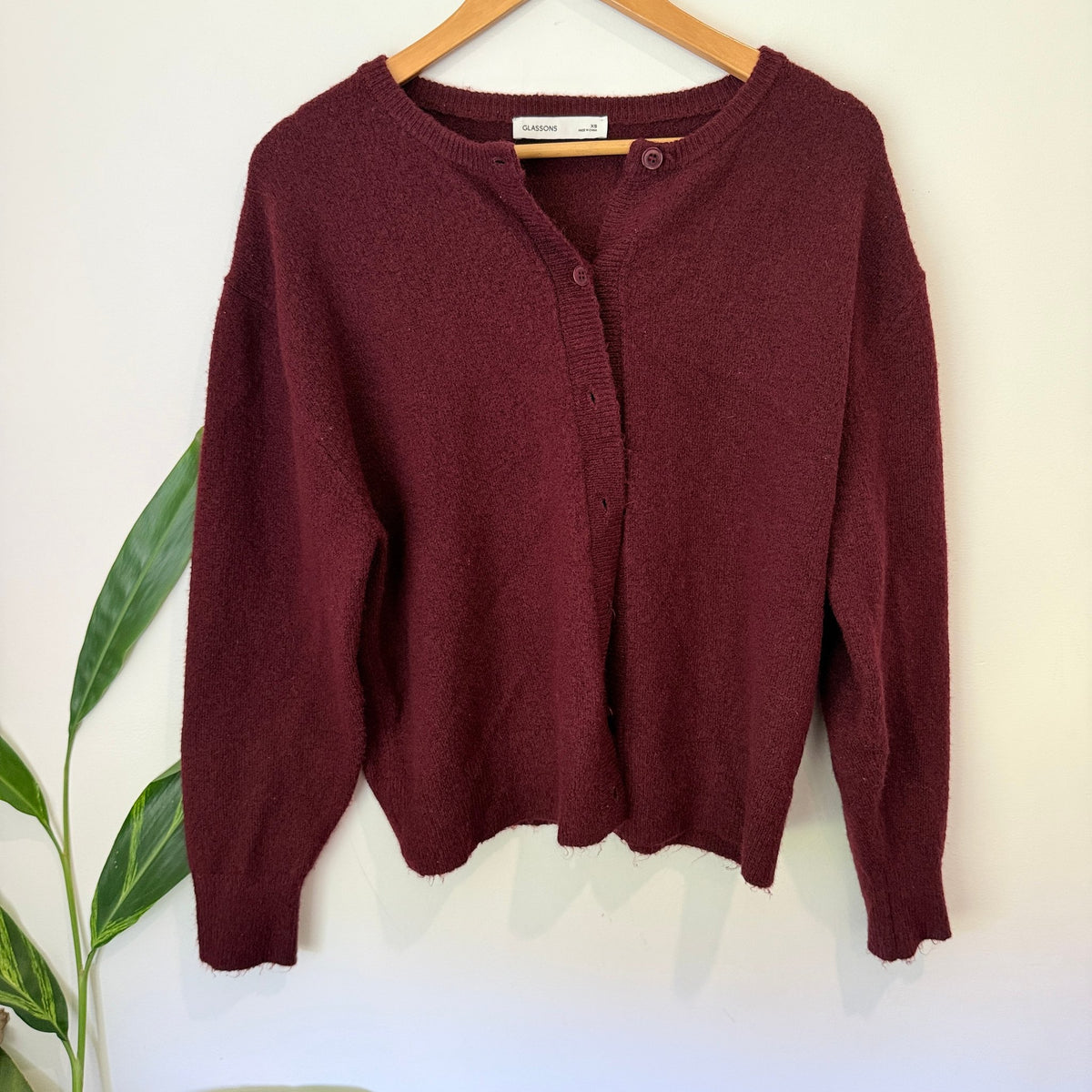 Glassons Size XS Wool Blend Button Up Cardigan