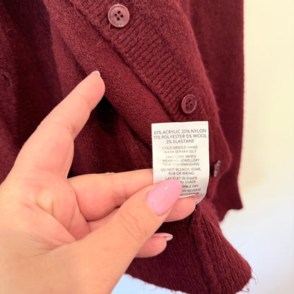 Glassons Size XS Wool Blend Button Up Cardigan