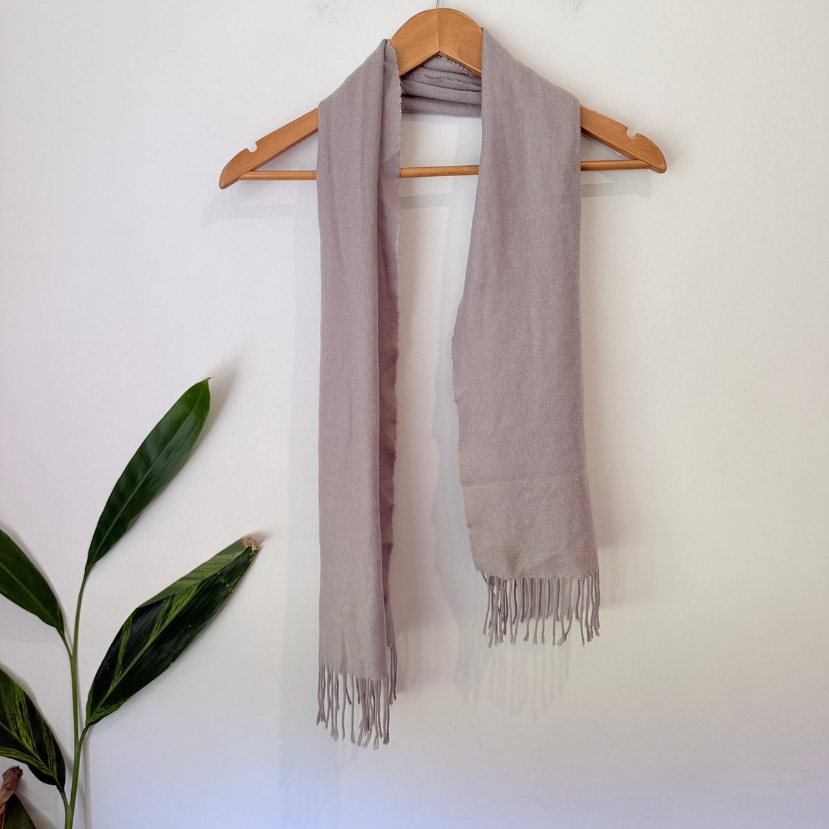 Brand Unknown Fringed Woven Scarf