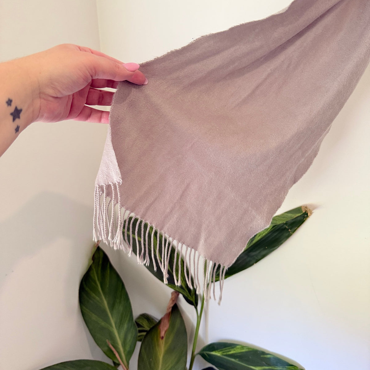 Brand Unknown Fringed Woven Scarf