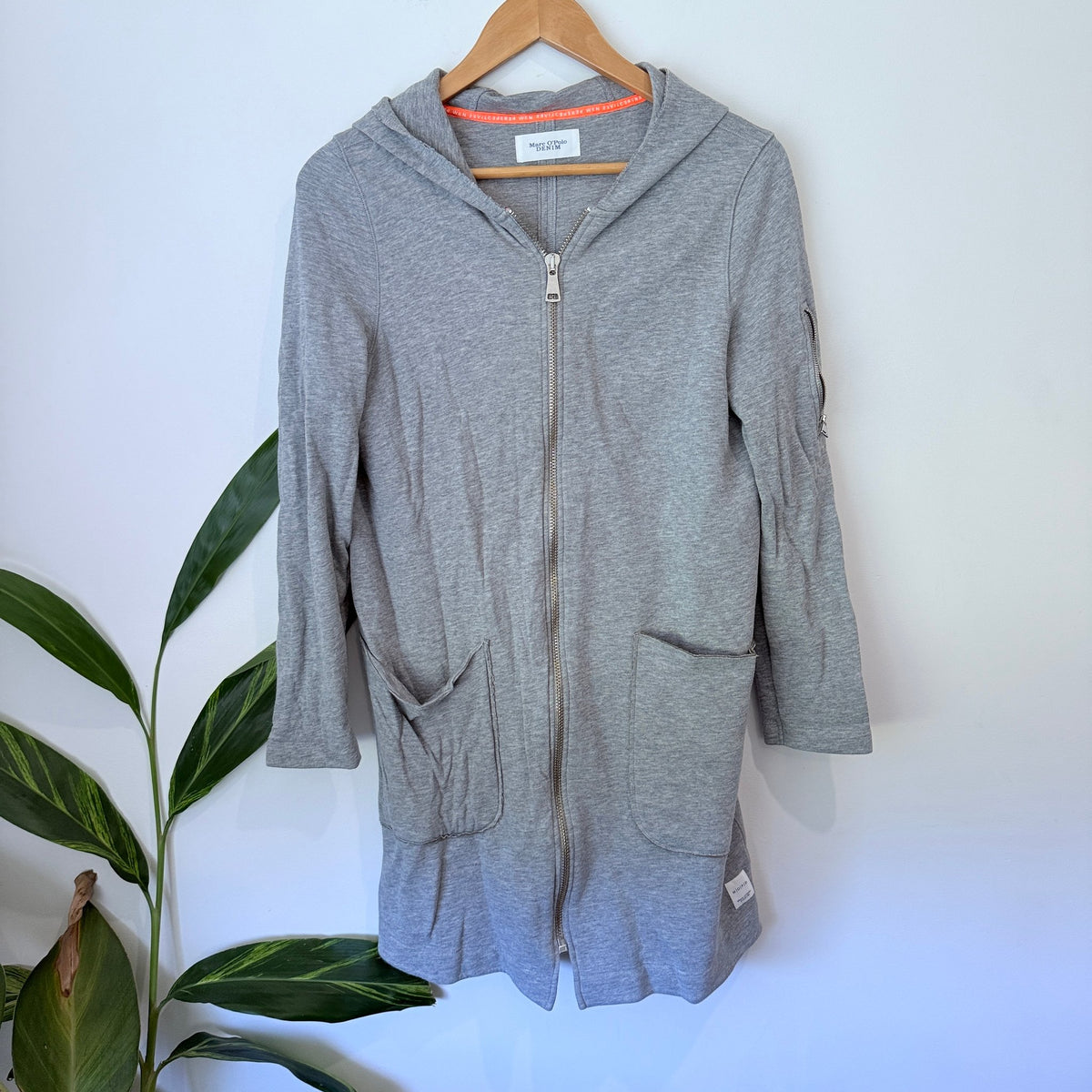 Marc O'Polo Denim Size U/Arm to U/Arm 53cm Hooded Zip Dress / Jacket