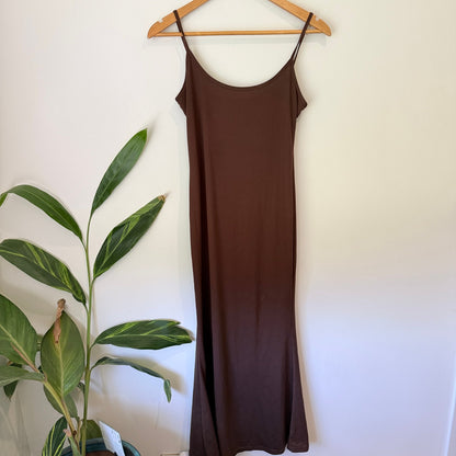Brand Unknown Size U/Arm to U/Arm 40cm Jersey Slip Midi Dress