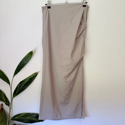 Brand Unknown Size M | Waist 76cm Ruched Side Split Midi Skirt