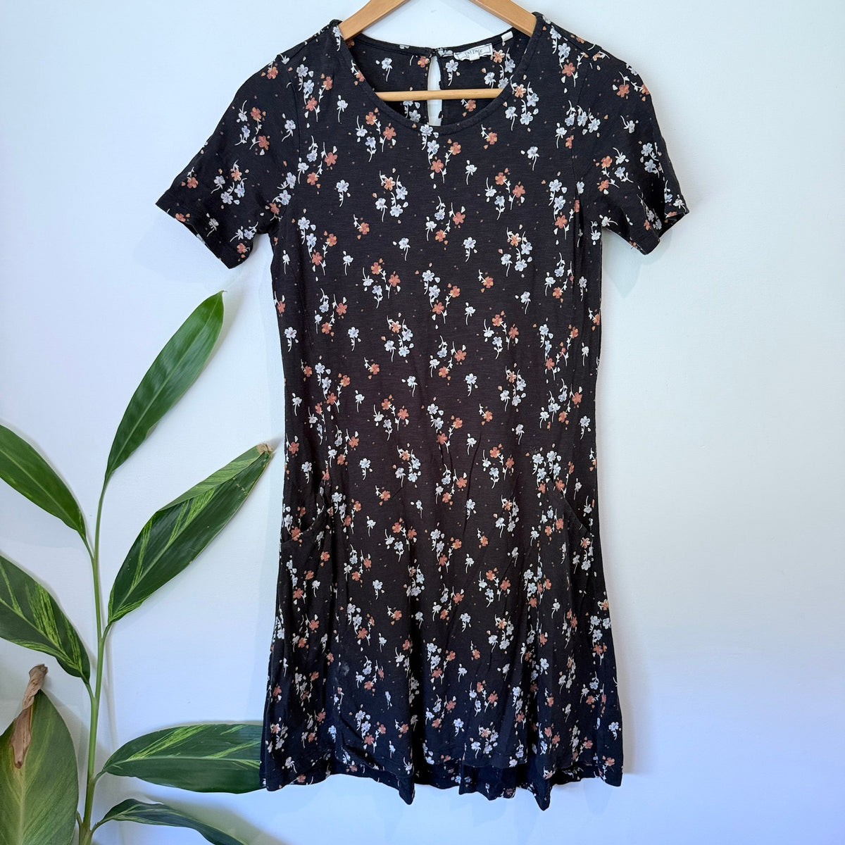 Fat Face Size 6 Floral Print Short Sleeve Tee Dress