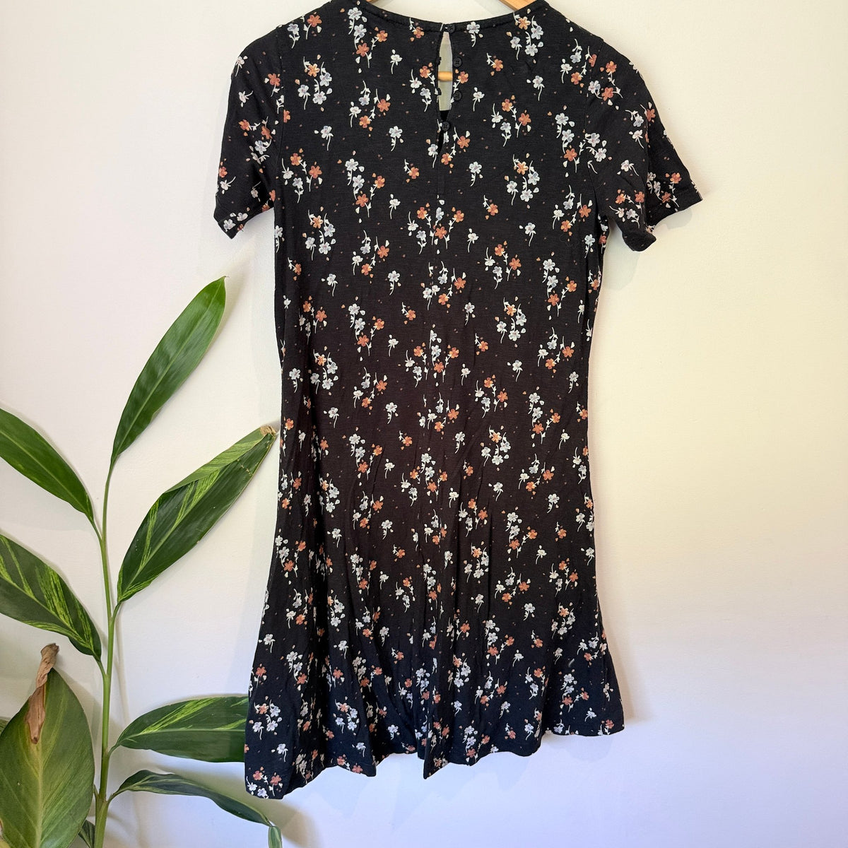 Fat Face Size 6 Floral Print Short Sleeve Tee Dress