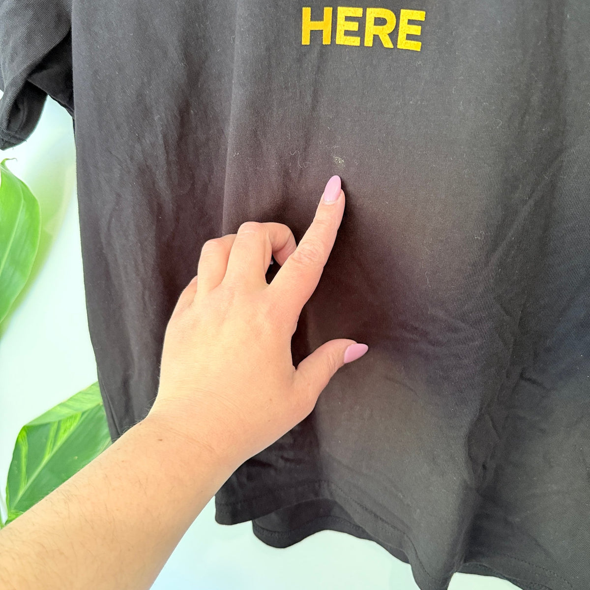 Huffer Size 8 I Work Here Graphic Tee