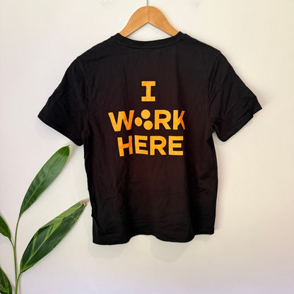 Huffer Size 8 I Work Here Graphic Tee