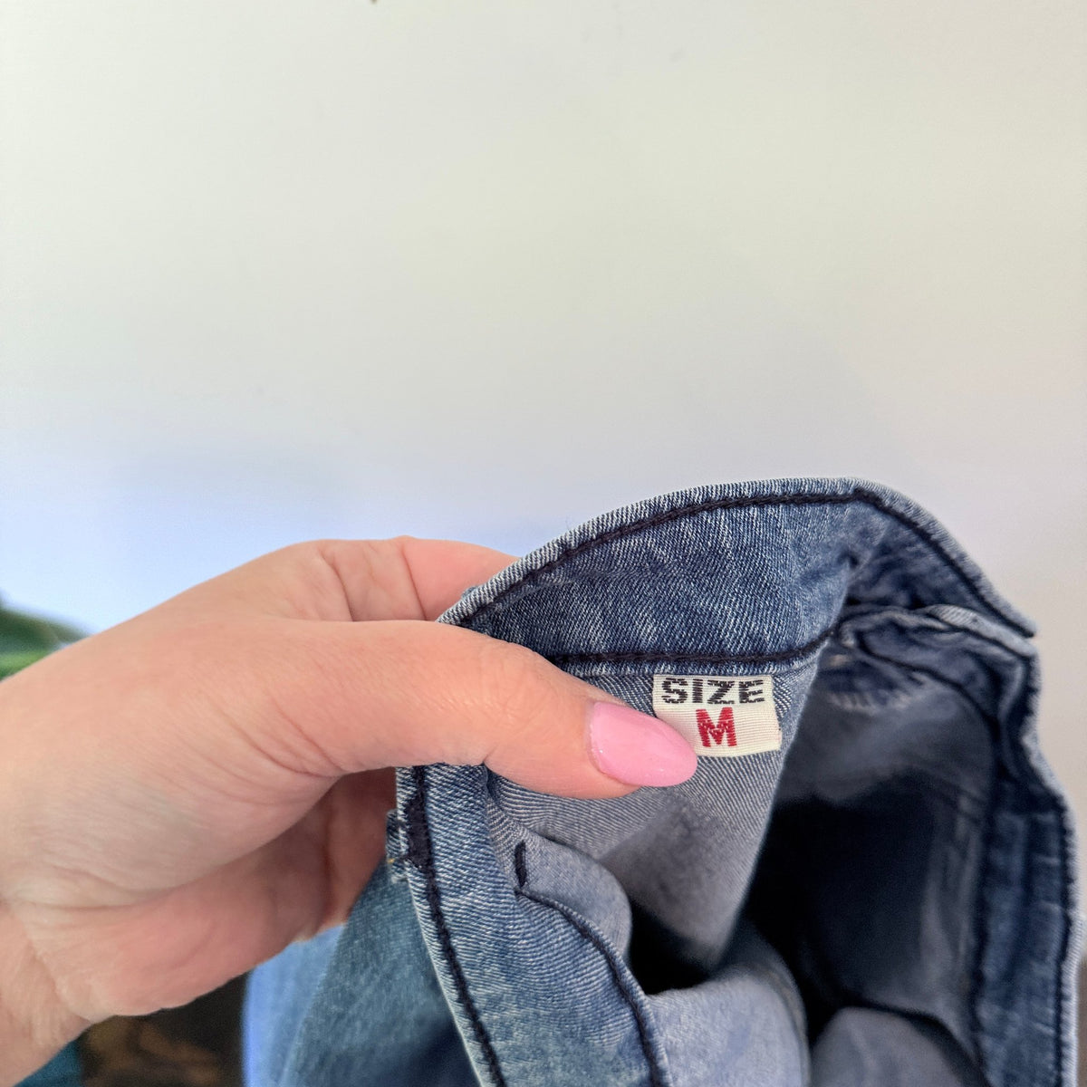 Brand Unknown Size M | Waist 70cm Button Fly Denim Midi Skirt