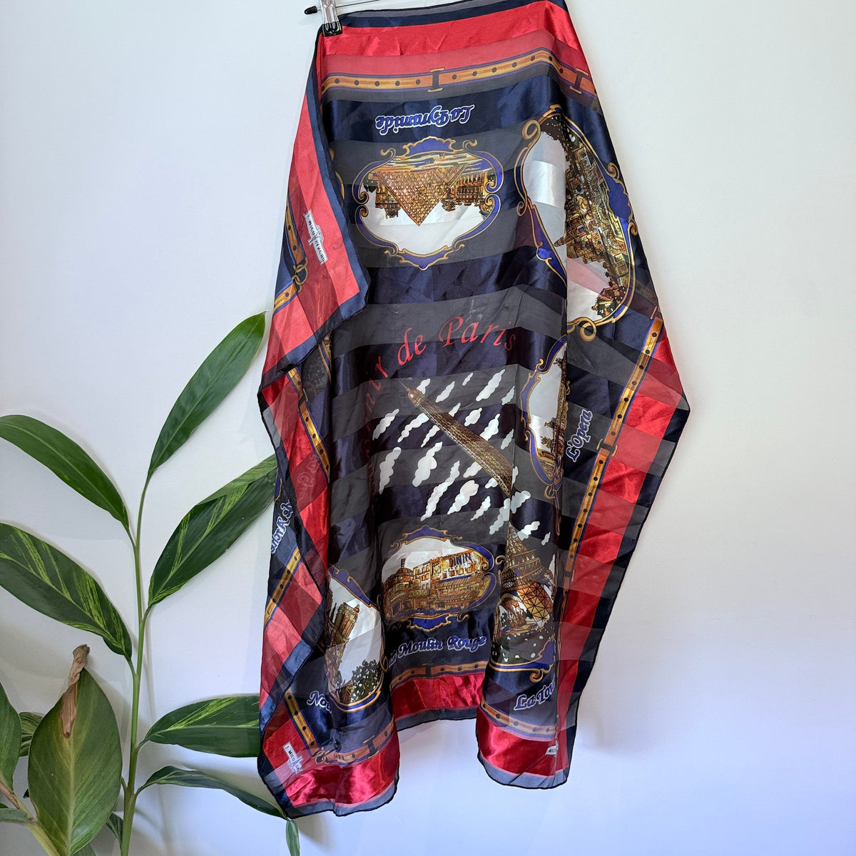 J. Mico Sancho Paris Landmarks Print Square Scarf