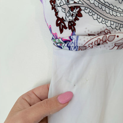 Brand Unknown Size M Paisley Print Strapless Maxi Dress