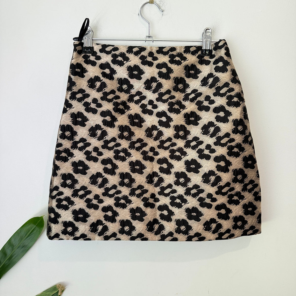 Superscape Size S | Waist 64cm Leopard Jacquard Mini Skirt
