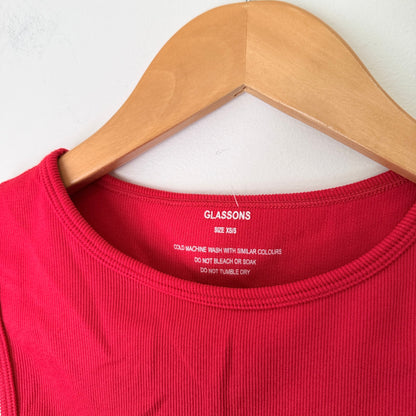 Glassons Size XS/S Ribbed Crop Tank