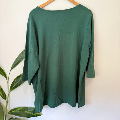 Autograph Size 26 V Neck Three Quarter Sleeve Tee