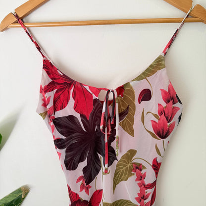 ID-C Size XS Floral Print Strappy Maxi Dress