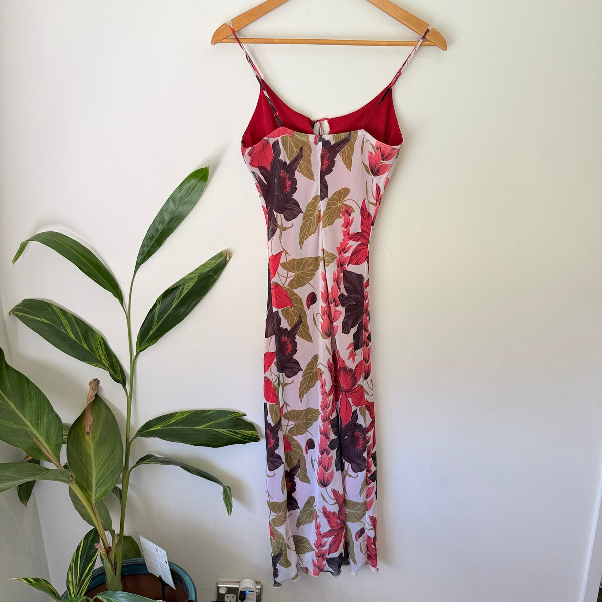 ID-C Size XS Floral Print Strappy Maxi Dress