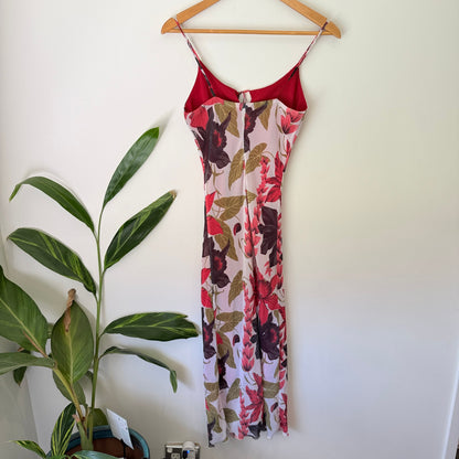ID-C Size XS Floral Print Strappy Maxi Dress
