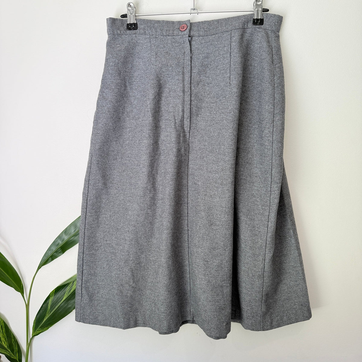 Vintage Paul’s Waist 78cm Wool Blend Pleated Midi Skirt