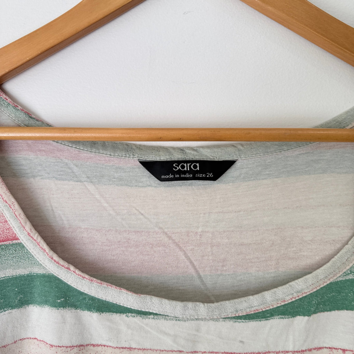 Sara Size 26 Stripe Cotton Tee