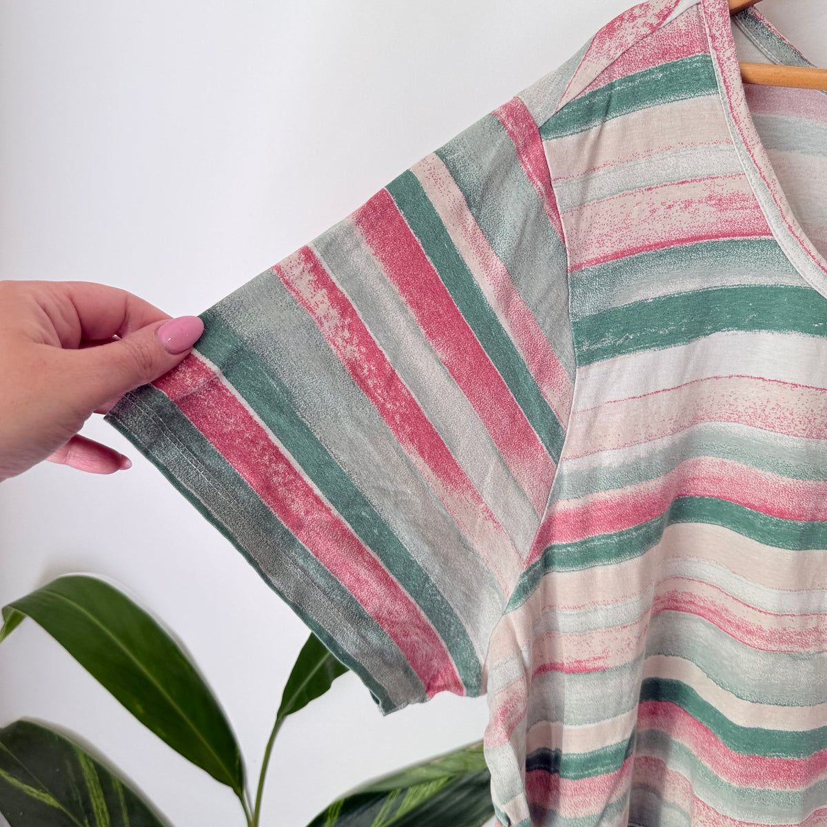 Sara Size 26 Stripe Cotton Tee