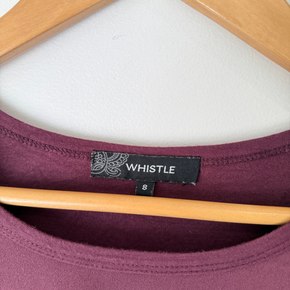 Whistle Size 8 Tie Hem Long Sleeve Top