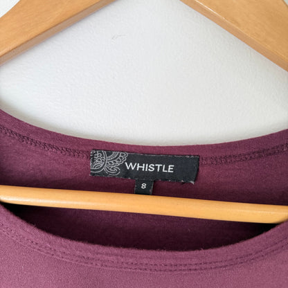 Whistle Size 8 Tie Hem Long Sleeve Top