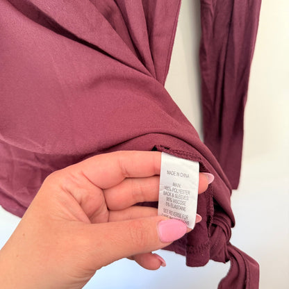 Whistle Size 8 Tie Hem Long Sleeve Top