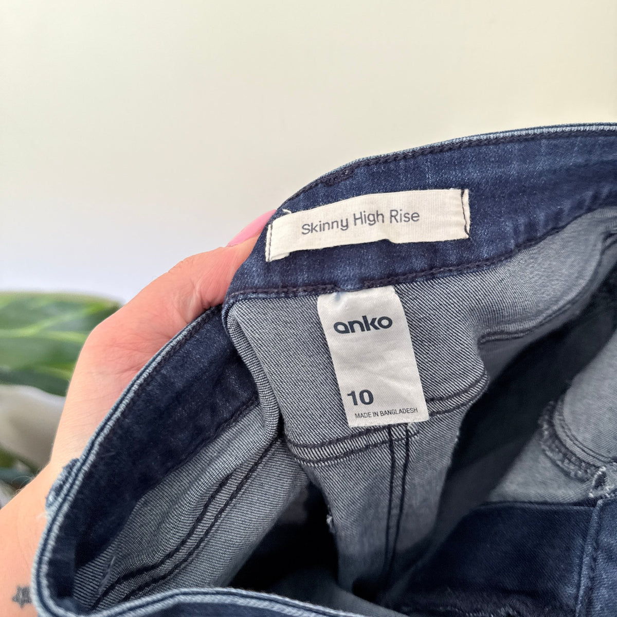 Anko Size 10 Skinny High Rise Jeans