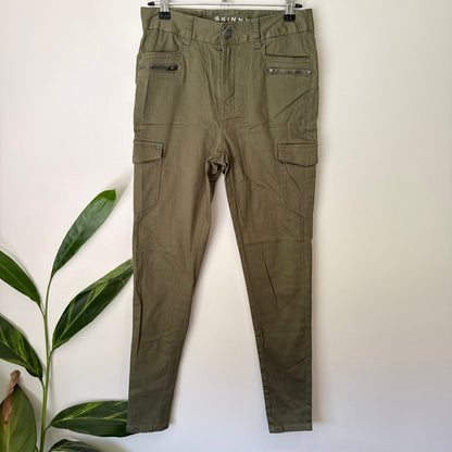 H&H Skinny Size 8 Zip Pocket Cargo Pants