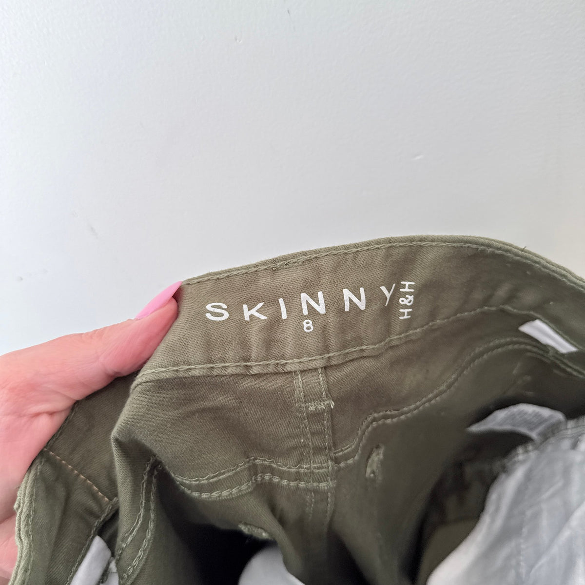 H&H Skinny Size 8 Zip Pocket Cargo Pants – photo 2