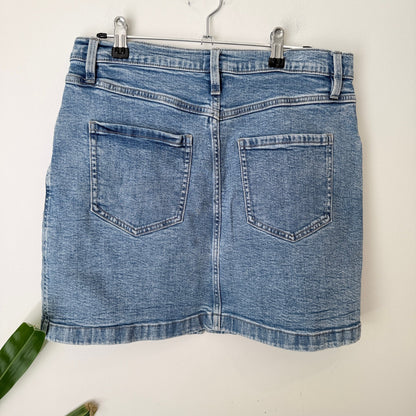 Just Jeans Size 10 Button Front Denim Mini Skirt – photo 5